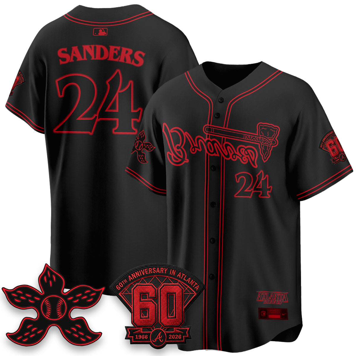 ATL x Stranger Things Vapor Jersey V2- Stitched-DTD