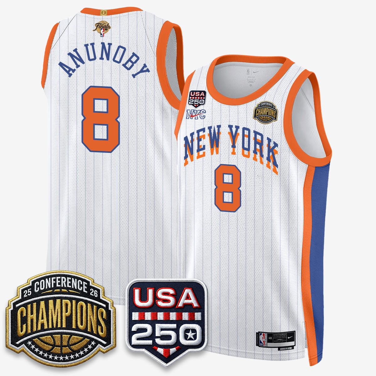 NYK 2026 NBA Eastern Conference Champions City Edition Jersey V2- Stitched-DTD