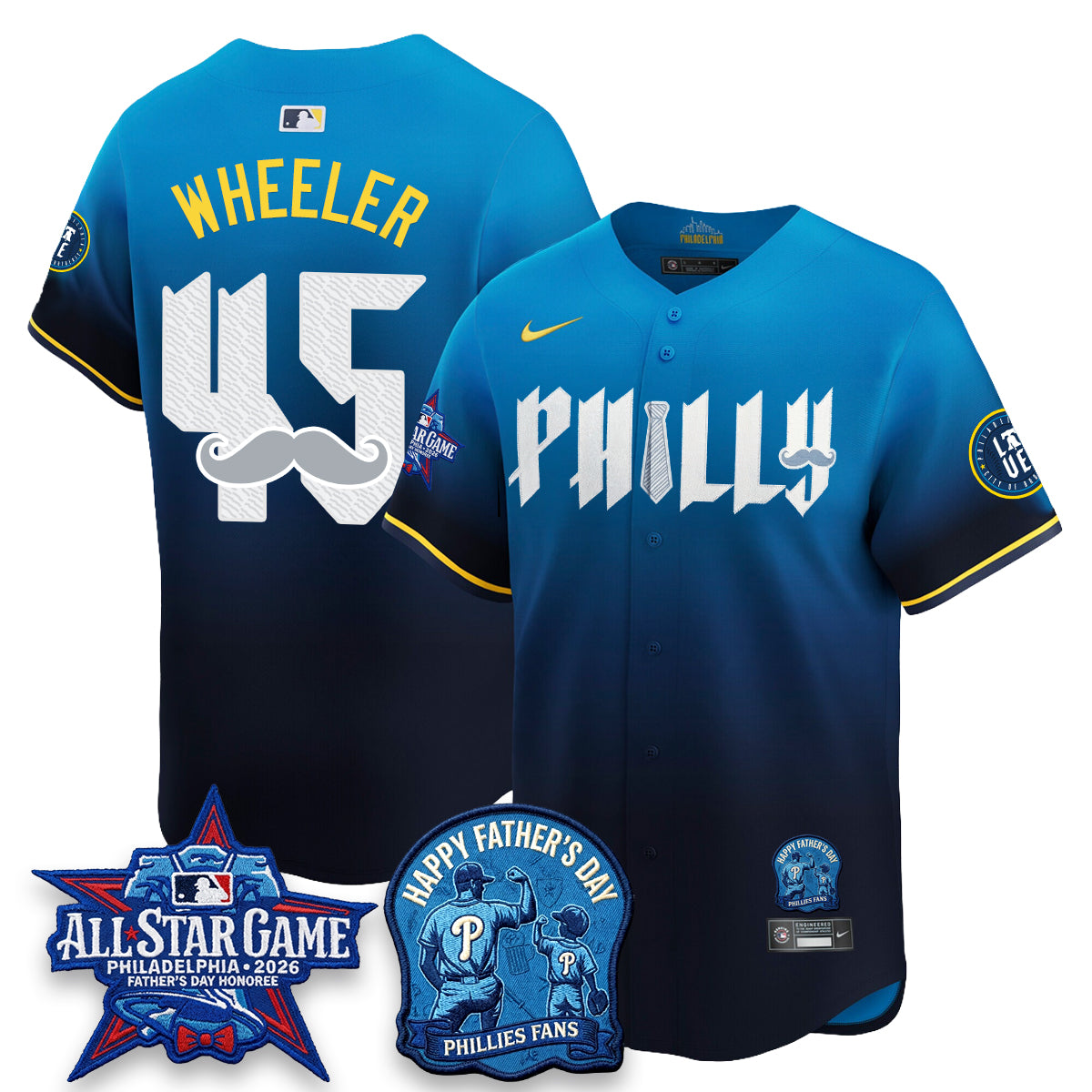 PHI Happy Father's Day Vapor Jersey - Stitched-DTD