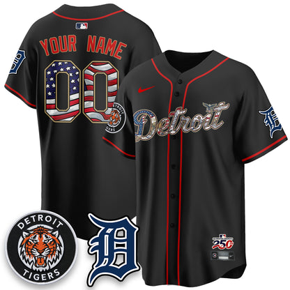 DET 2026 Independence Day USA Vapor Limited Custom Jersey - Stitched-DTD