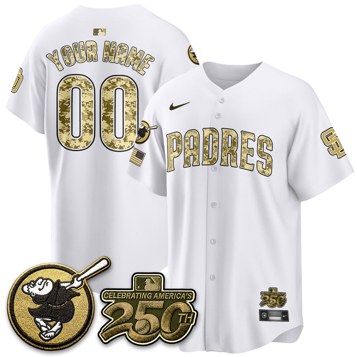 SD 2026 Armed Forces Day Custom Jersey - All Stitched V2-DTD