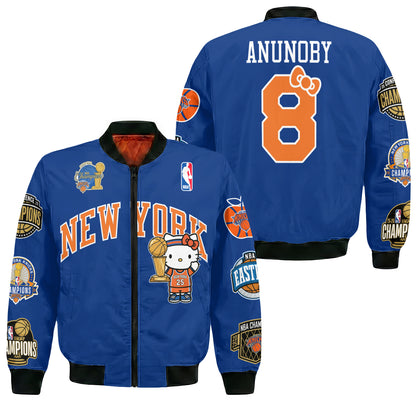 NYK 2026 NBA Finals Champions Limited Edition Bomber Jacket V3- Printed-DTD