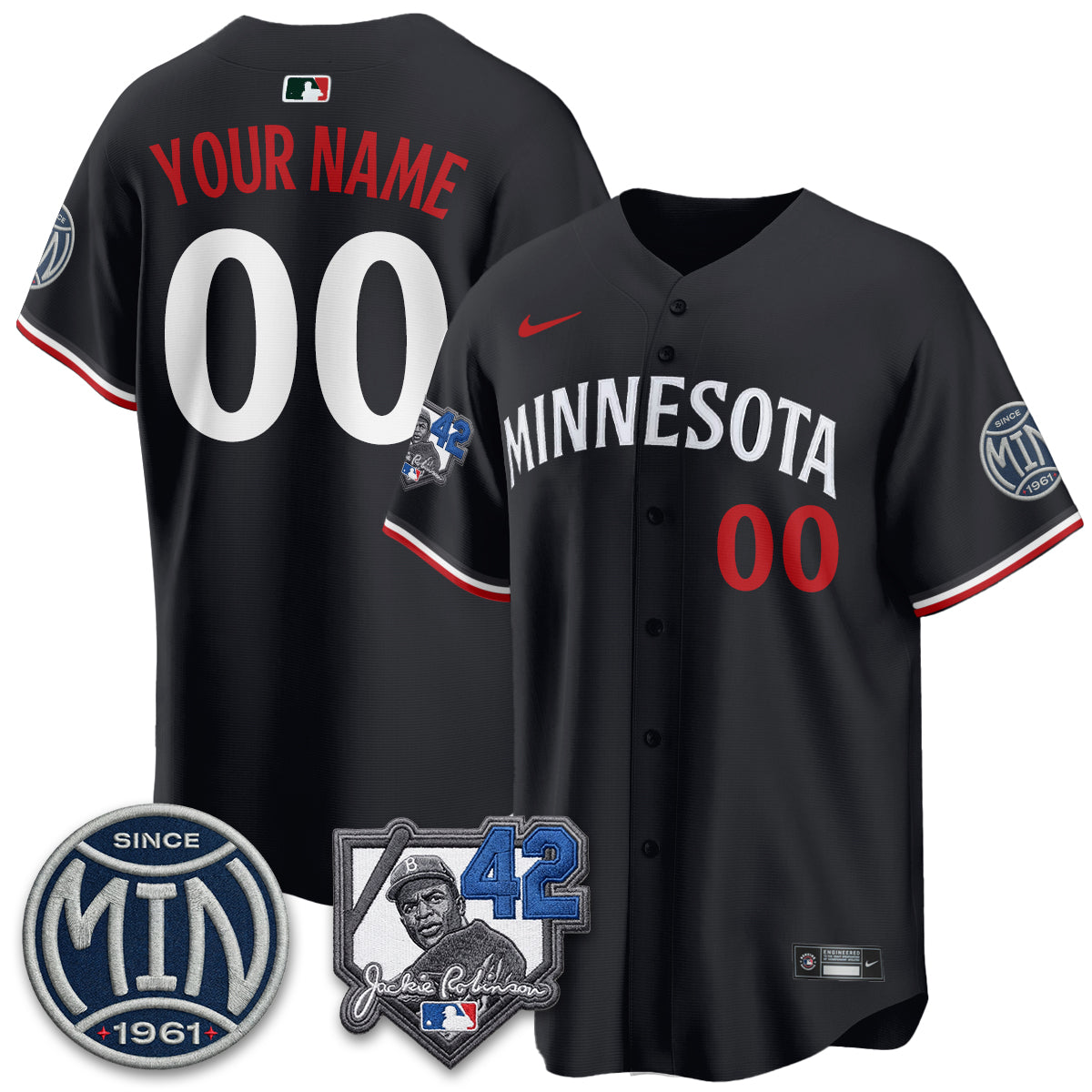 MIN 2026 Jackie Robinson Day Vapor Limited Custom Jersey - All Stitched-DTD