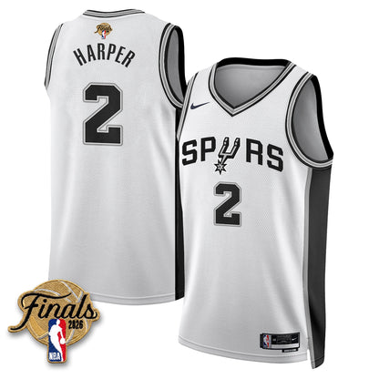 SAS 2026 NBA Western Conference Champions Vapor Jersey V2- Stitched-DTD