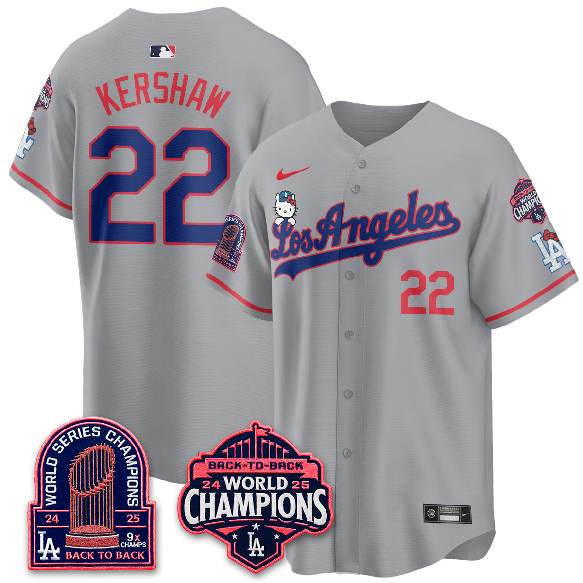 LAD x Hello Kitty Night 2026 Vapor Jersey - All Stitched - V2-DTD