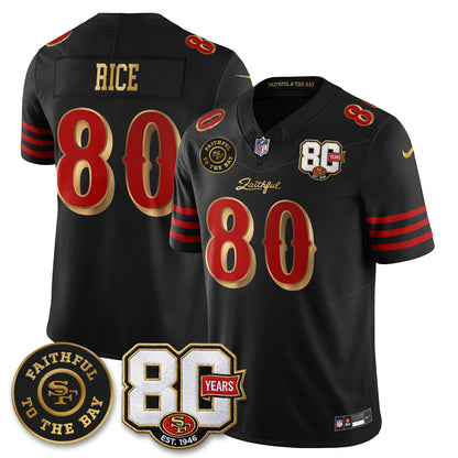 SF “Rivalries” Vapor Limited Jersey - Faithful To The Bay Patch - All Stitched-DTD