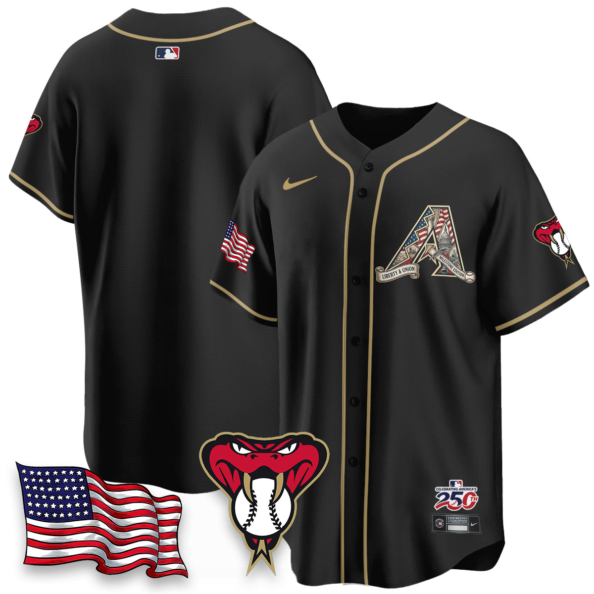 ARI 2026 Independence Day USA Vapor Limited Jersey - Stitched-DTD