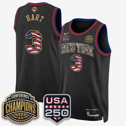 NYK 2026 NBA Eastern Conference Champions x Fourth of July Vapor Jersey - Stitched-DTD