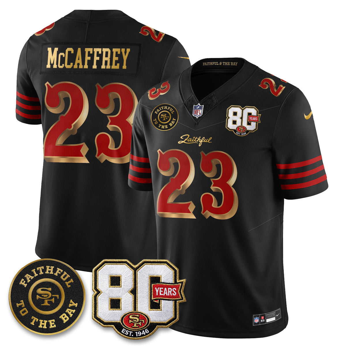 SF “Rivalries” Vapor Limited Jersey - Faithful To The Bay Patch - All Stitched-DTD