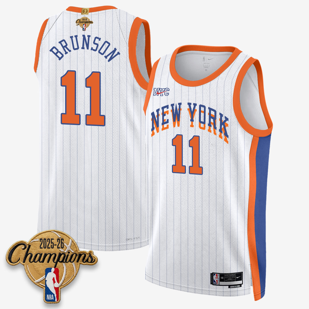 NYK 2026 Basketball Champions Vapor Jersey V2- Stitched-DTD