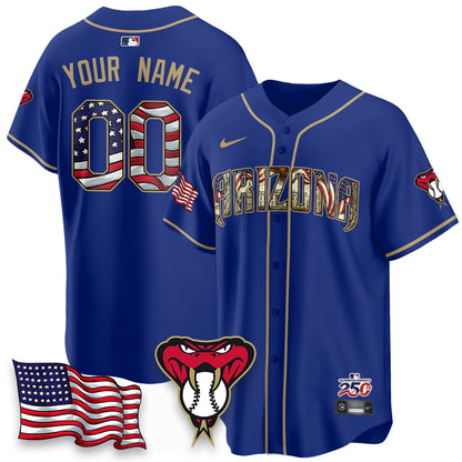 ARI 2026 Independence Day USA Vapor Limited Custom Jersey - Stitched-DTD