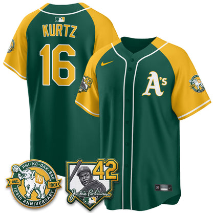 OAK 2026 Jackie Robinson Day - Celebrating 125 Years Limited Vapor Jersey - All Stitched-DTD