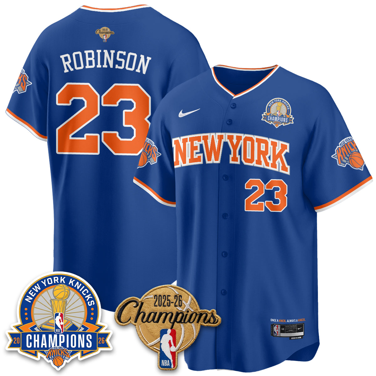 NYK 2026 NBA Champions Special Edition Vapor Jersey V2- Stitched-DTD