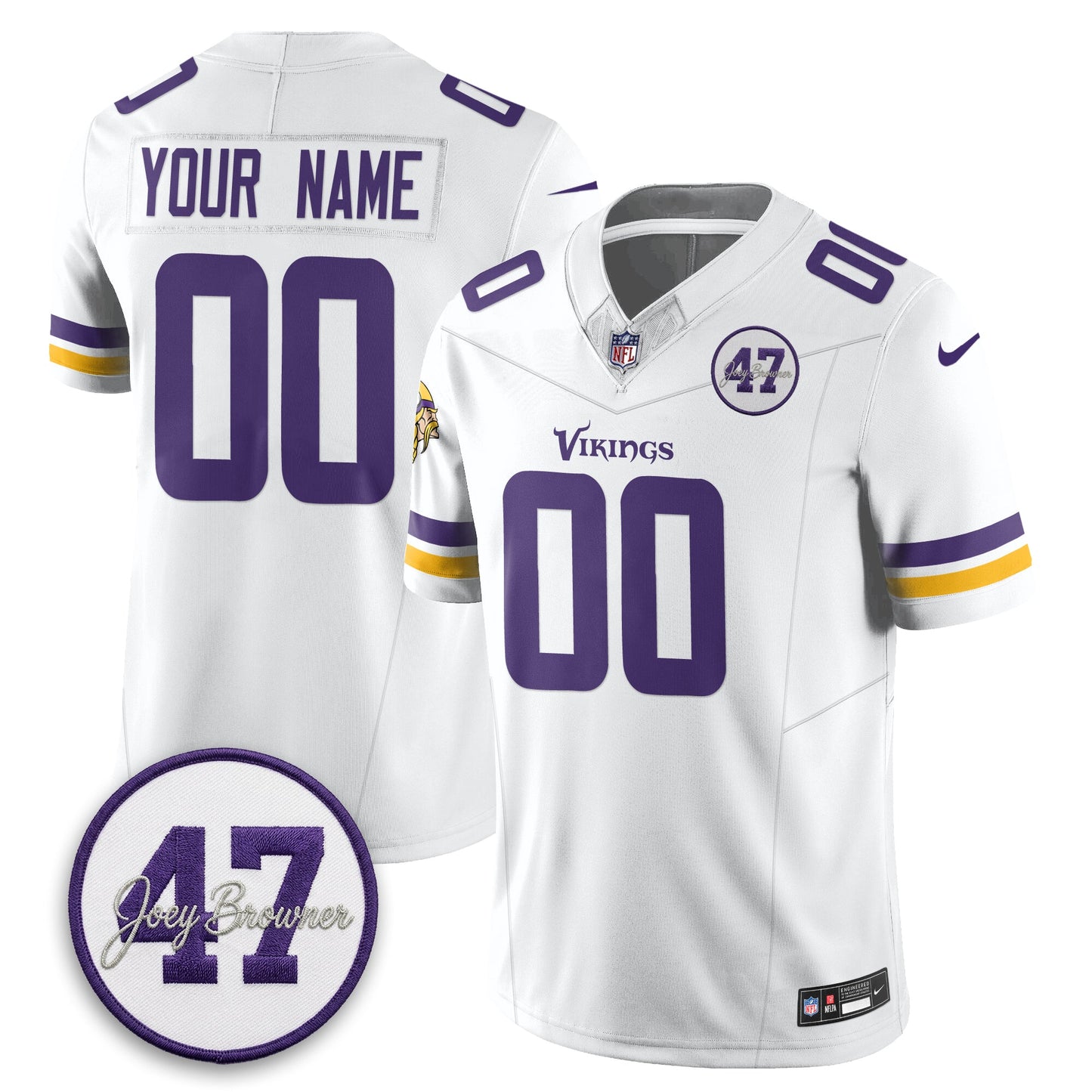 MIN Joey Browner Thank You For Memories - 1960 – 2026 Football Vapor Limited Custom Jersey - All Stitched-DTD