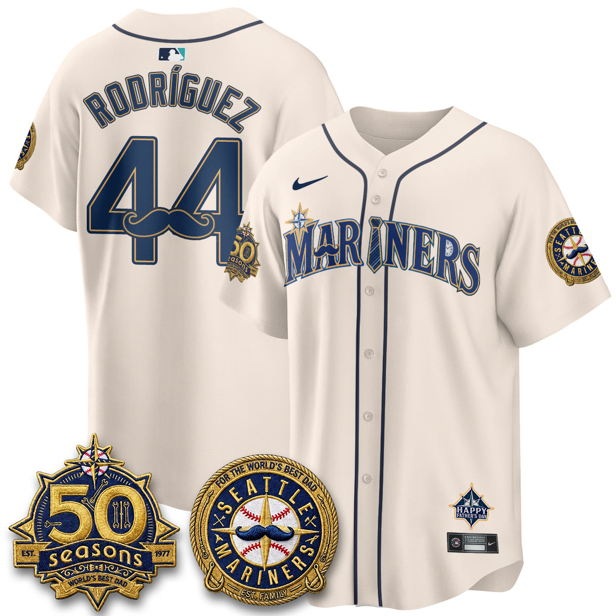 SEA Happy Father's Day Vapor Jersey - Stitched-DTD