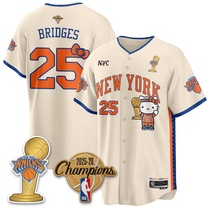 NYK 2026 NBA Champions x Meow Kitty Vapor Jersey - Stitched-DTD