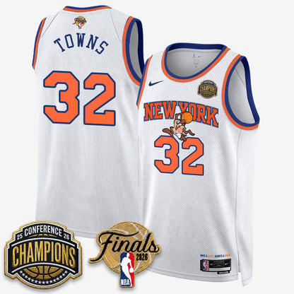 NYK 2026 NBA Eastern Conference Champions x Looney Tunes Vapor Jersey V2- Stitched-DTD
