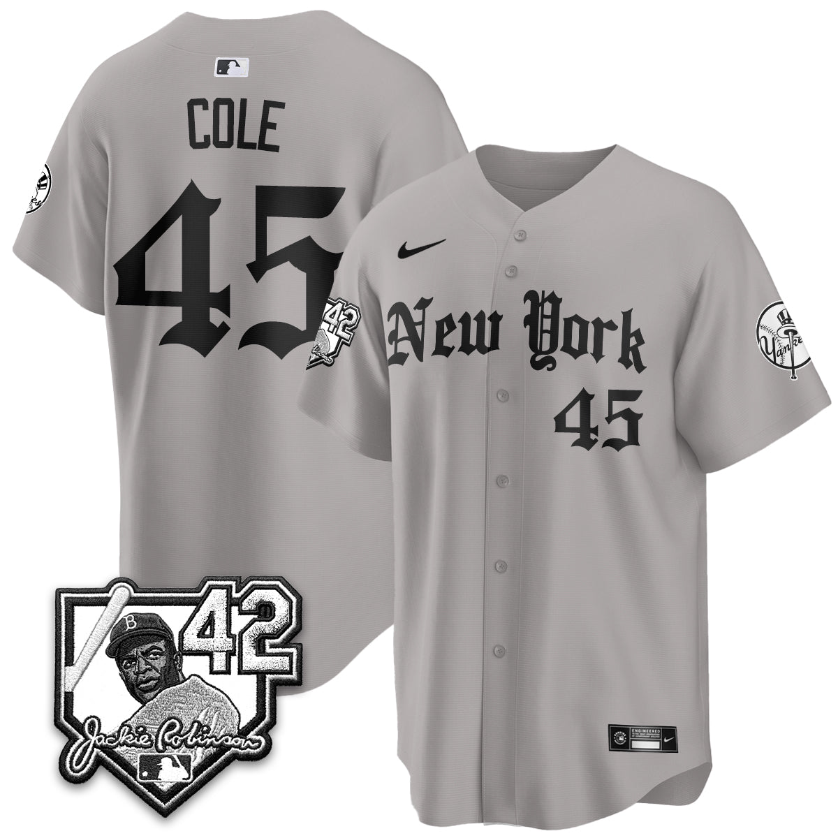 NYY 2026 Jackie Robinson Day Gothic Vapor Limited Jersey - All Stitched-DTD