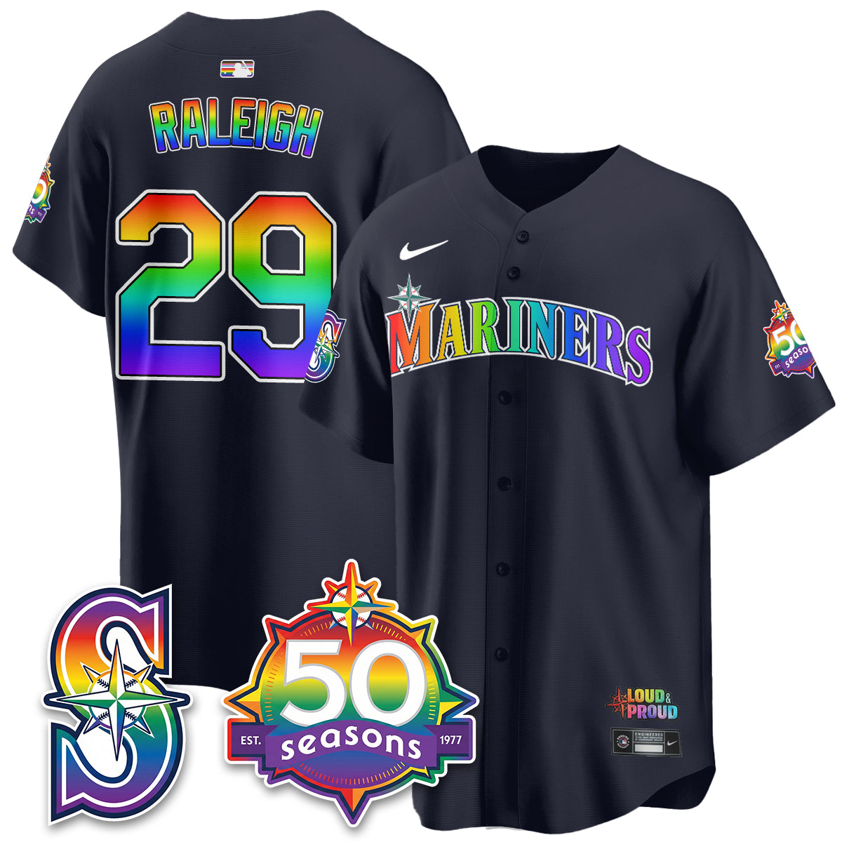 SEA Happy Pride Month Vapor Jersey - Stitched-DTD