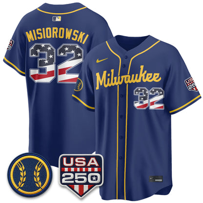 MIL Fourth of July Vapor Limited Jersey - Stitched-DTD