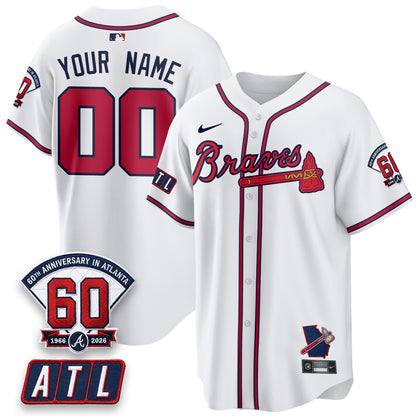 ATL 2026 60th Anniversary Vapor Limited Custom Jersey - All Stitched-DTD