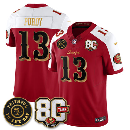 SF “Rivalries” Vapor Limited Jersey - Faithful To The Bay Patch - All Stitched-DTD