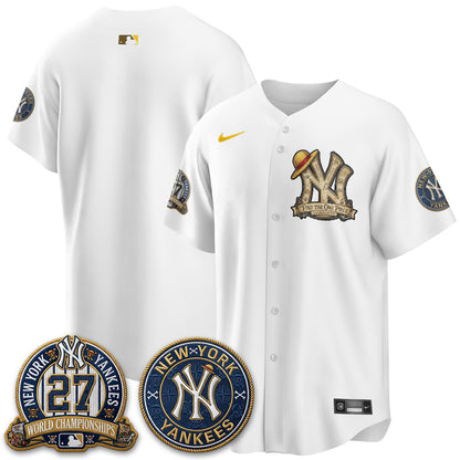 NYY x OP Japanese Cartoon Limited Jersey -  Stitched-DTD