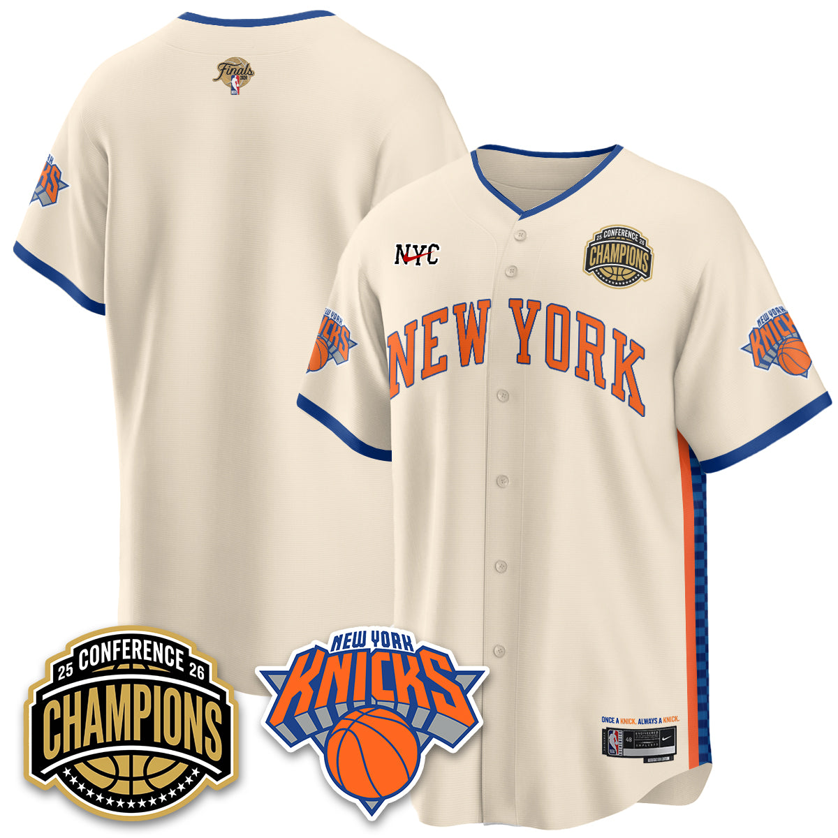 NYK 2026 NBA Finals Vapor City Edition Jersey V2- Stitched-DTD