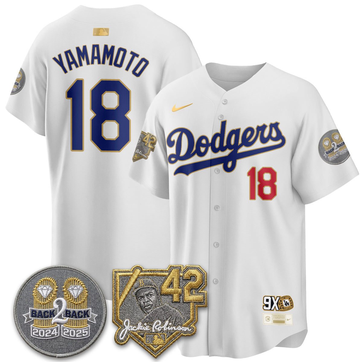 LAD -  2026 Jackie Robinson Day Vapor Limited Jersey - All Stitched-DTD