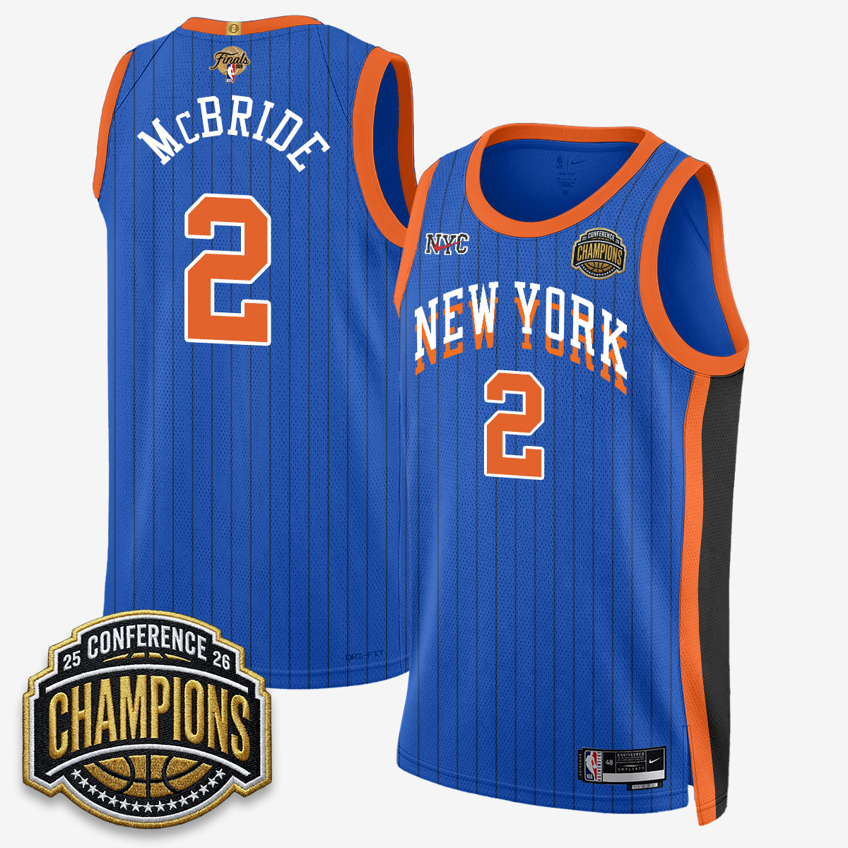 NYK 2026 NBA Finals City Edition Jersey V3- Stitched-DTD