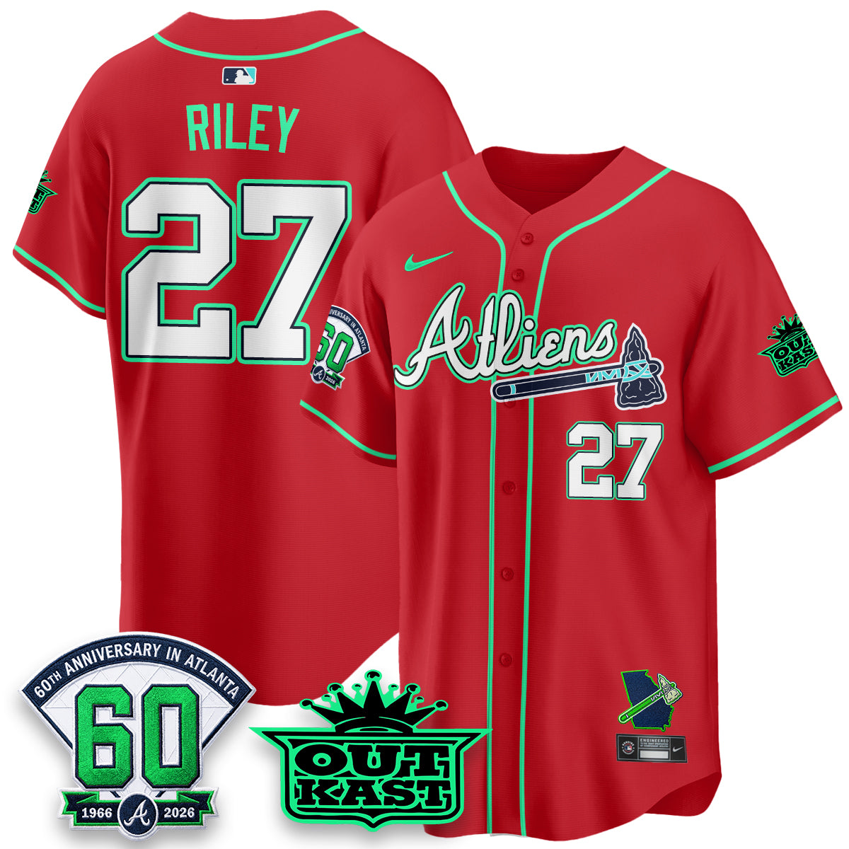 ATL x Atliens Cool Base Galaxy Version Jersey - Stitched-DTD