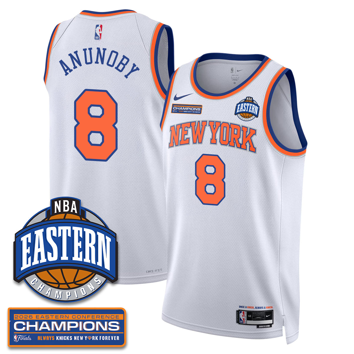 NYK 2026 NBA Eastern Conference Champions Vapor Jersey - Stitched-DTD