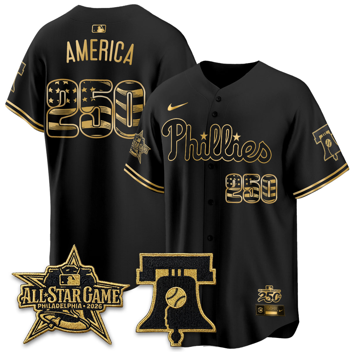 PHI Fourth of July USA Vapor Limited Jersey - Stitched-DTD