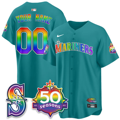 SEA Happy Pride Month Vapor Custom Jersey - Stitched-DTD