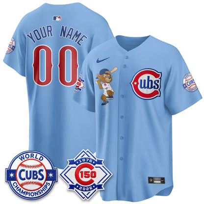 Chicago Cubs Clark Edition Vapor Limited Custom Jersey - Stitched-DTD