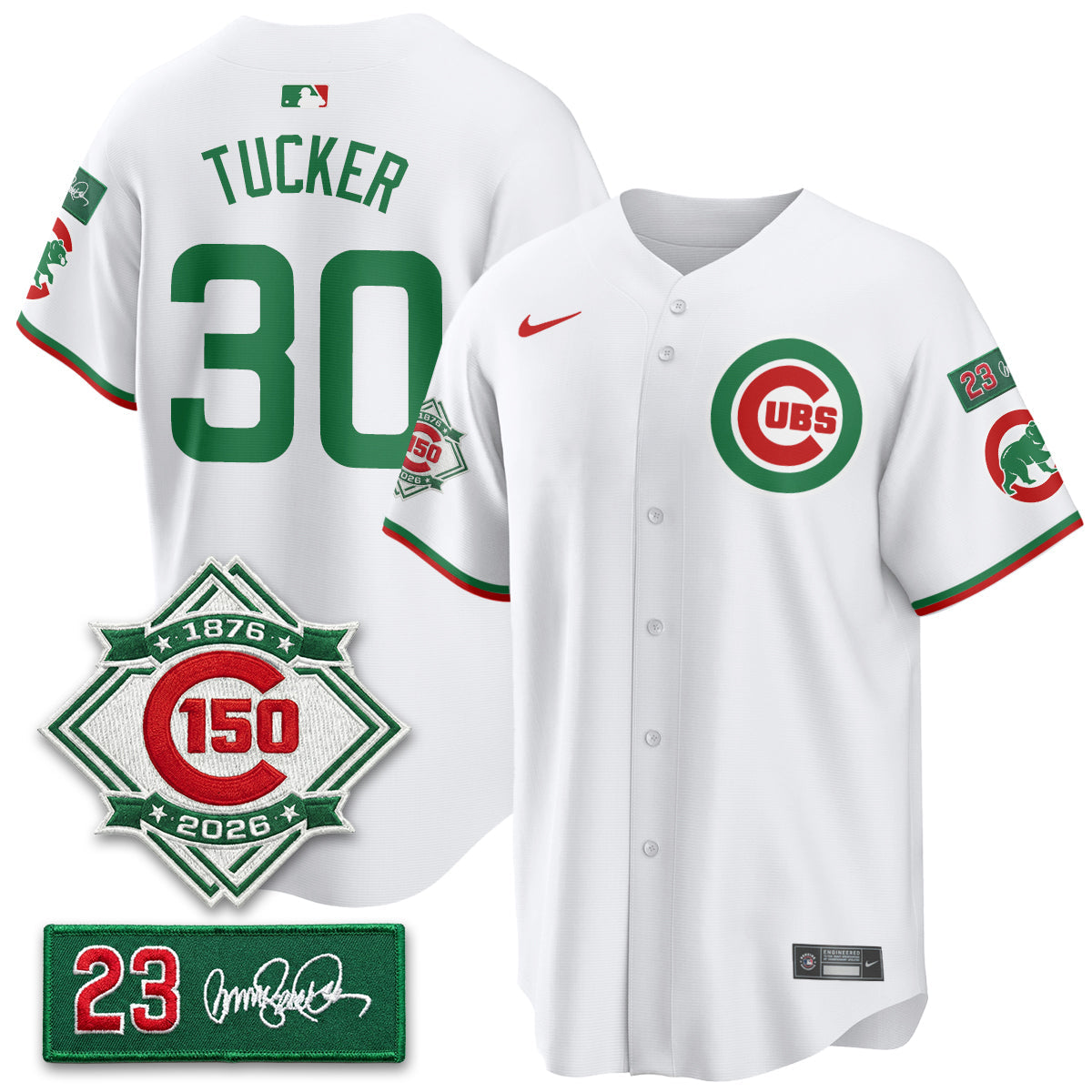 CHC Limited Mexico Jersey - 150th Anniversary + Ryne Sandberg Tribute Patch All Stitched-DTD
