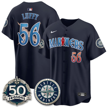 SEA x Japanese Cartoon Vapor Limited Jersey - Stitched-DTD