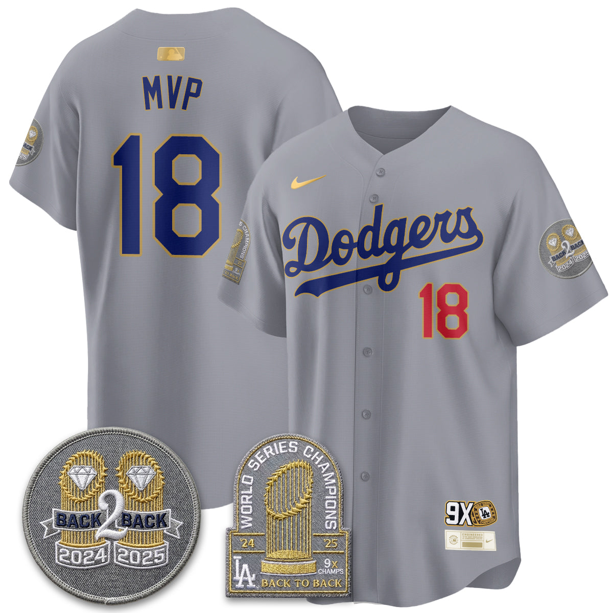 LAD Vapor Limited Jersey - Back to Back Champion - All Stitched-DTD