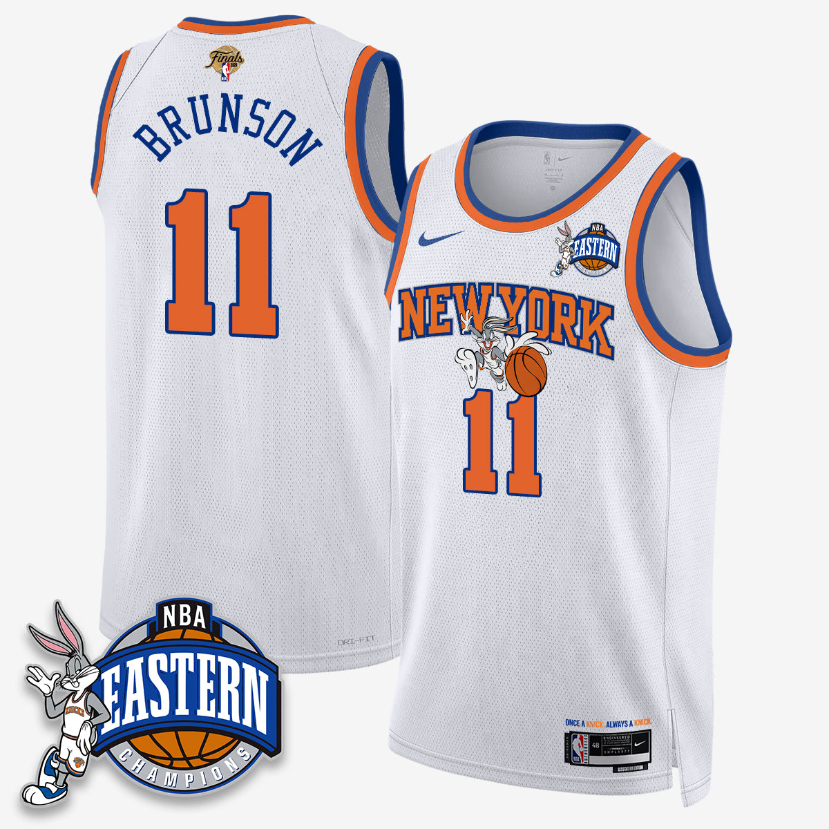 NYK 2026 NBA Finals x Bunny Vapor Jersey - Stitched-DTD