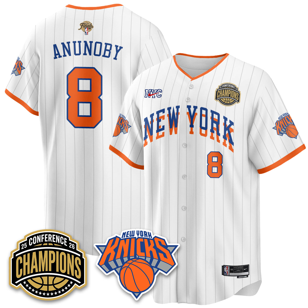 NYK 2026 NBA Finals Vapor City Edition Jersey V2- Stitched-DTD