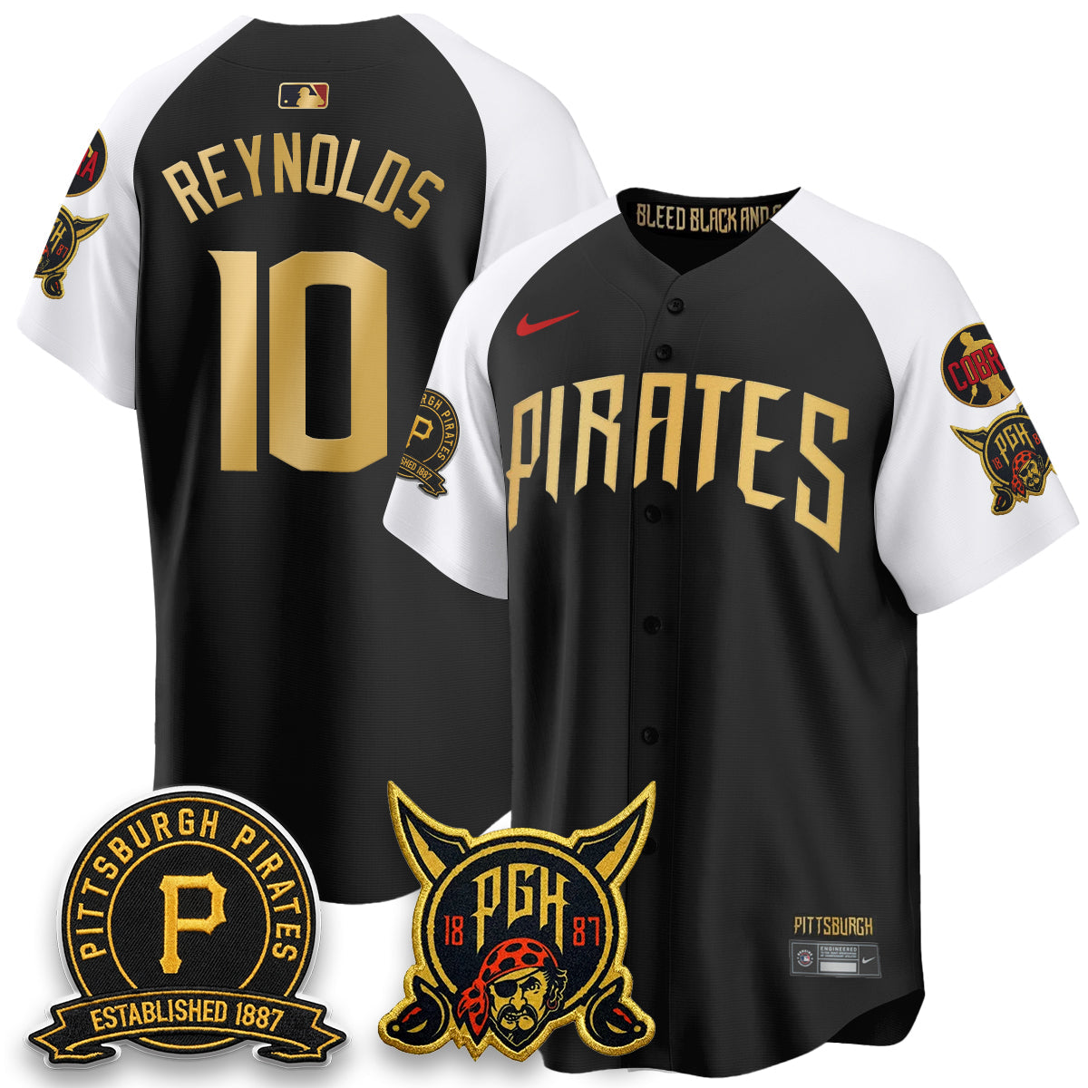 PIT Vapor Limited Jersey - Cobra & Est 1887 Patch - All Stitched-DTD