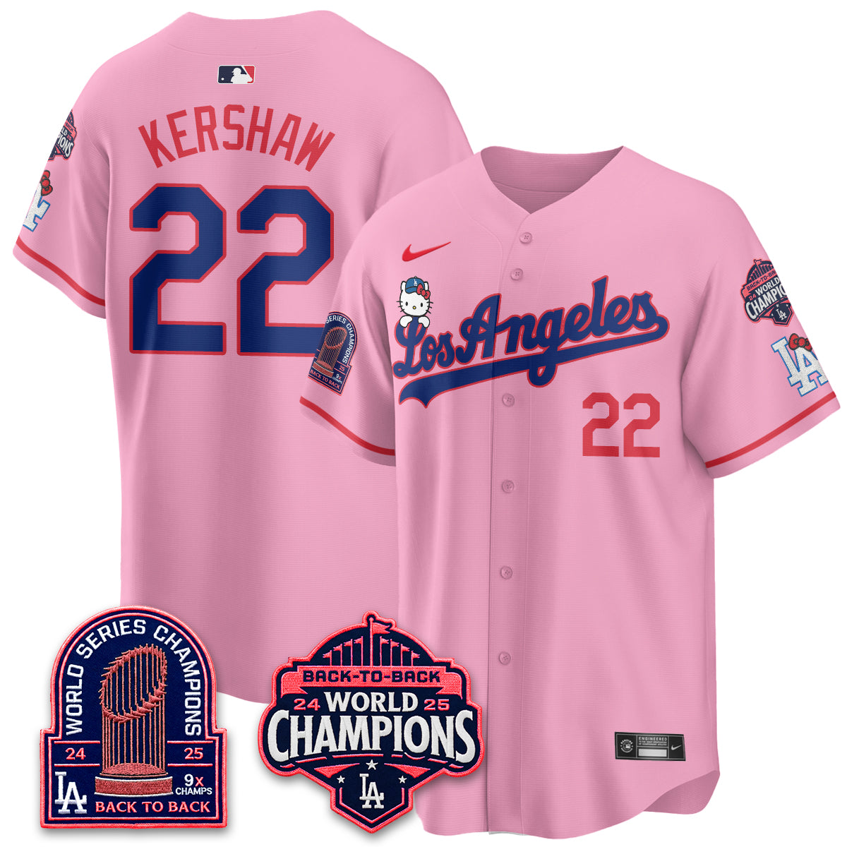 LAD x Hello Kitty Night 2026 Vapor Jersey - All Stitched - V2-DTD
