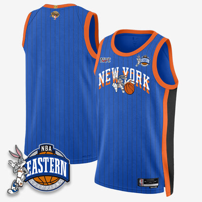 NYK 2026 NBA Finals x Bunny Vapor Jersey - Stitched-DTD