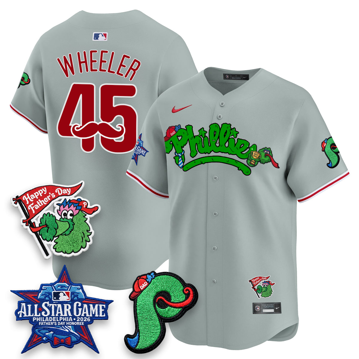 PHI Happy Father's Day Vapor Jersey - Stitched-DTD