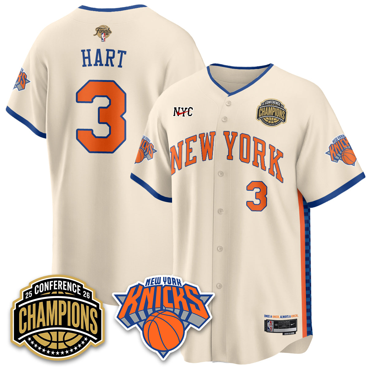 NYK 2026 NBA Finals Vapor City Edition Jersey V2- Stitched-DTD