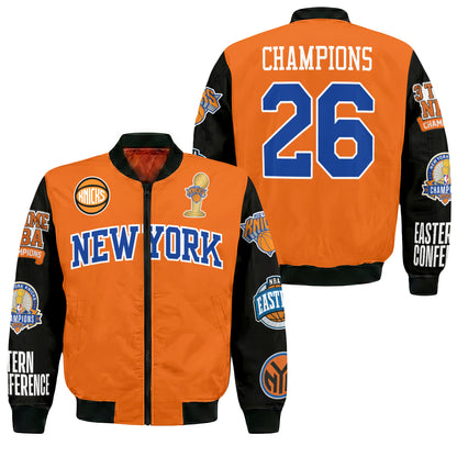 NYK 2026 NBA Finals Champions Limited Edition Bomber Jacket - Printed-DTD
