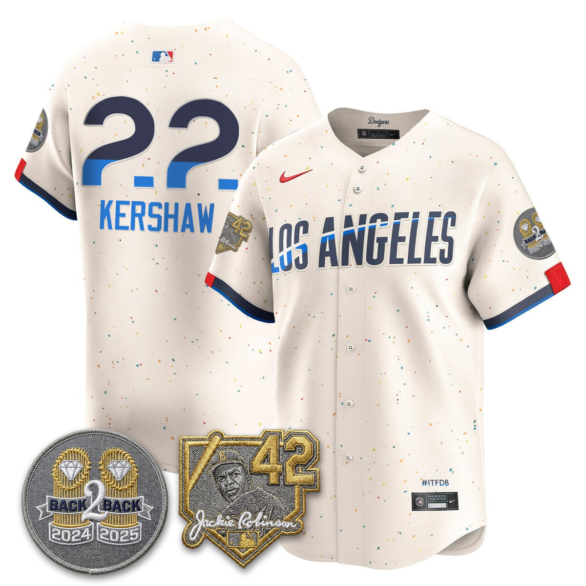 LAD -  2026 Jackie Robinson Day Vapor Limited Jersey - All Stitched-DTD