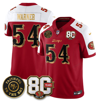 SF “Rivalries” Vapor Limited Jersey - Faithful To The Bay Patch - All Stitched-DTD