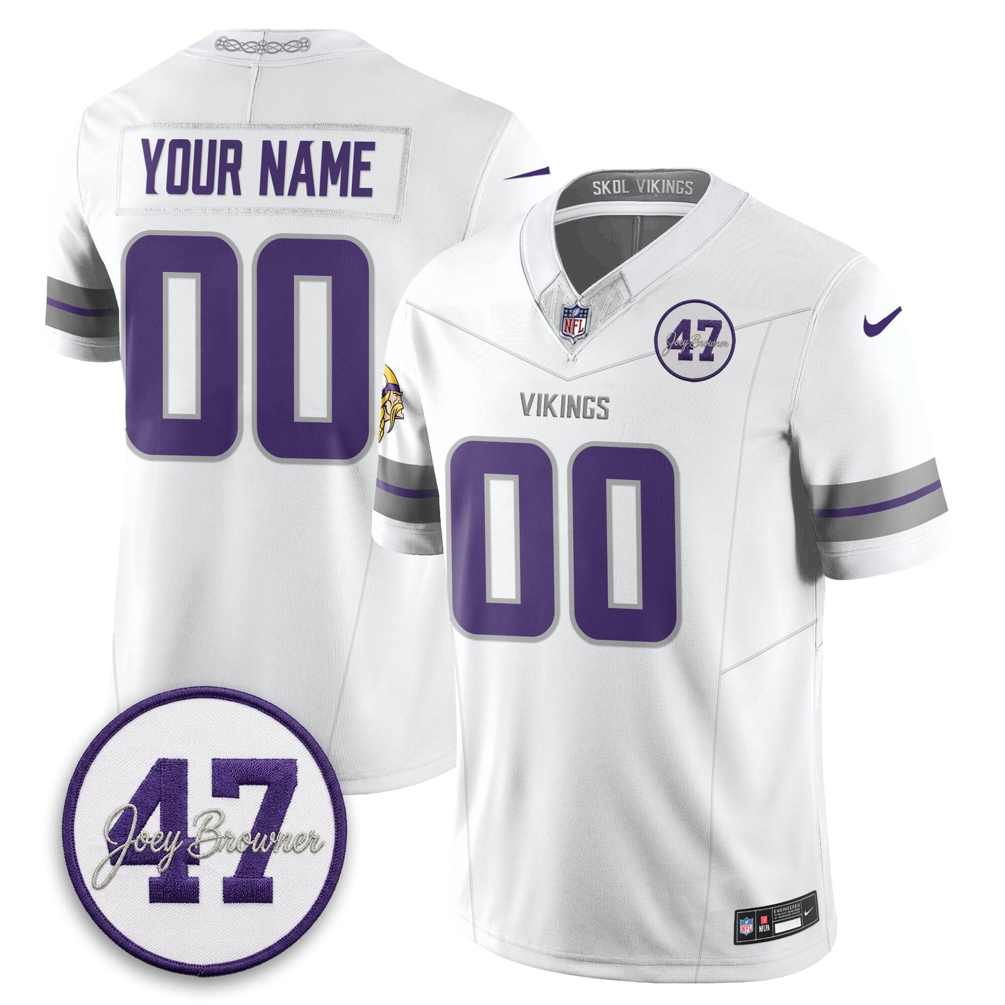 MIN Joey Browner Thank You For Memories - 1960 – 2026 Football Vapor Limited Custom Jersey - All Stitched-DTD