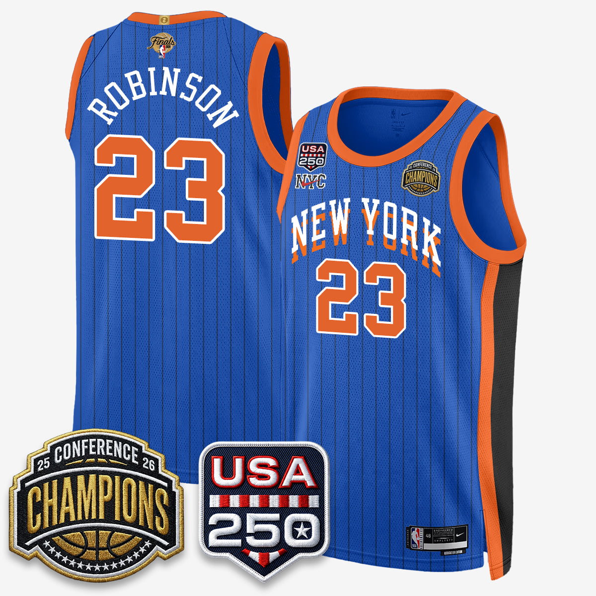 NYK 2026 NBA Eastern Conference Champions City Edition Jersey V2- Stitched-DTD